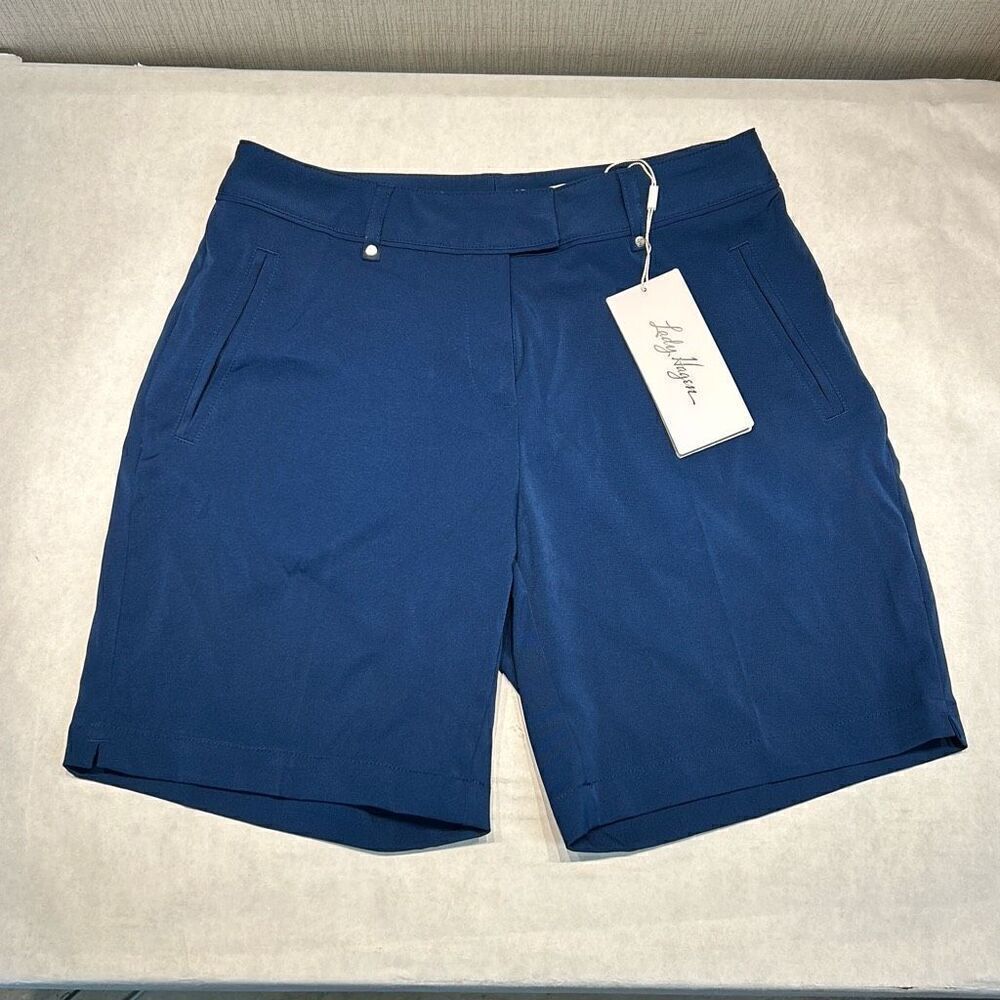 NEW Lady Hagen Golf Shorts Missy Core Short Navy Estate Blue Sz 0